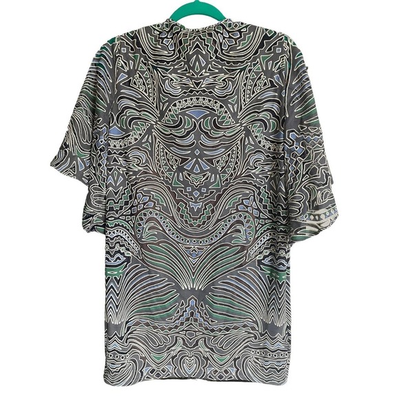 BCBGMAXAZRIA Womens Tati Tribal Burnout Mesh Dress Size XXS Multicolor NWT - Picture 5 of 5